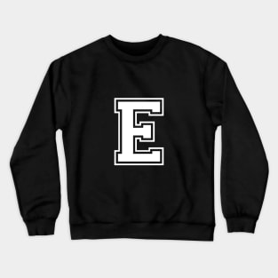 Initial Letter E - Varsity Style Design Crewneck Sweatshirt